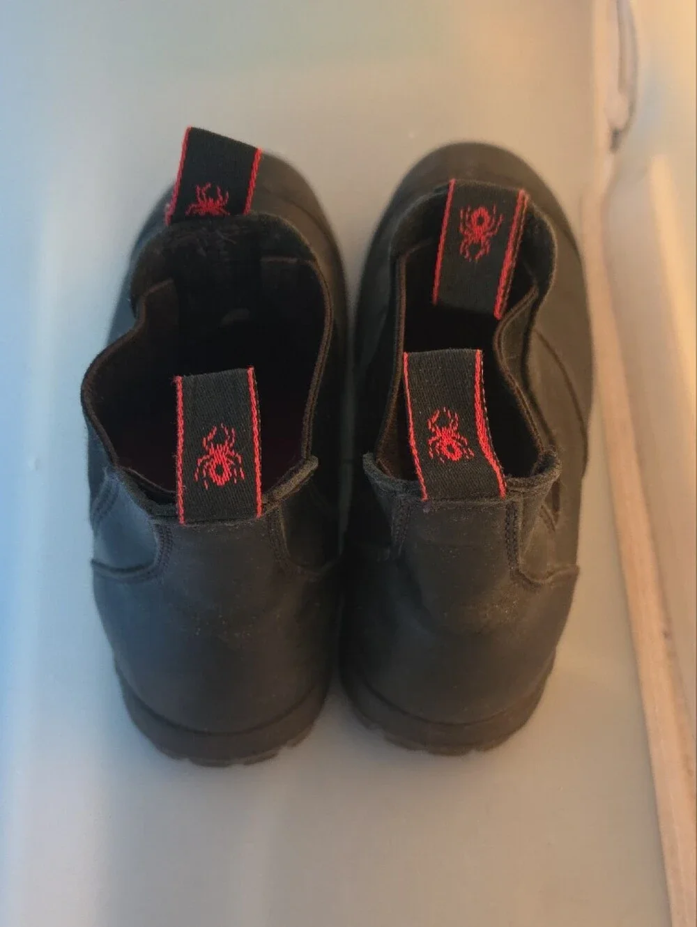 Redback Men's Steel Toe Black Slip-On Work Chelsea Boots